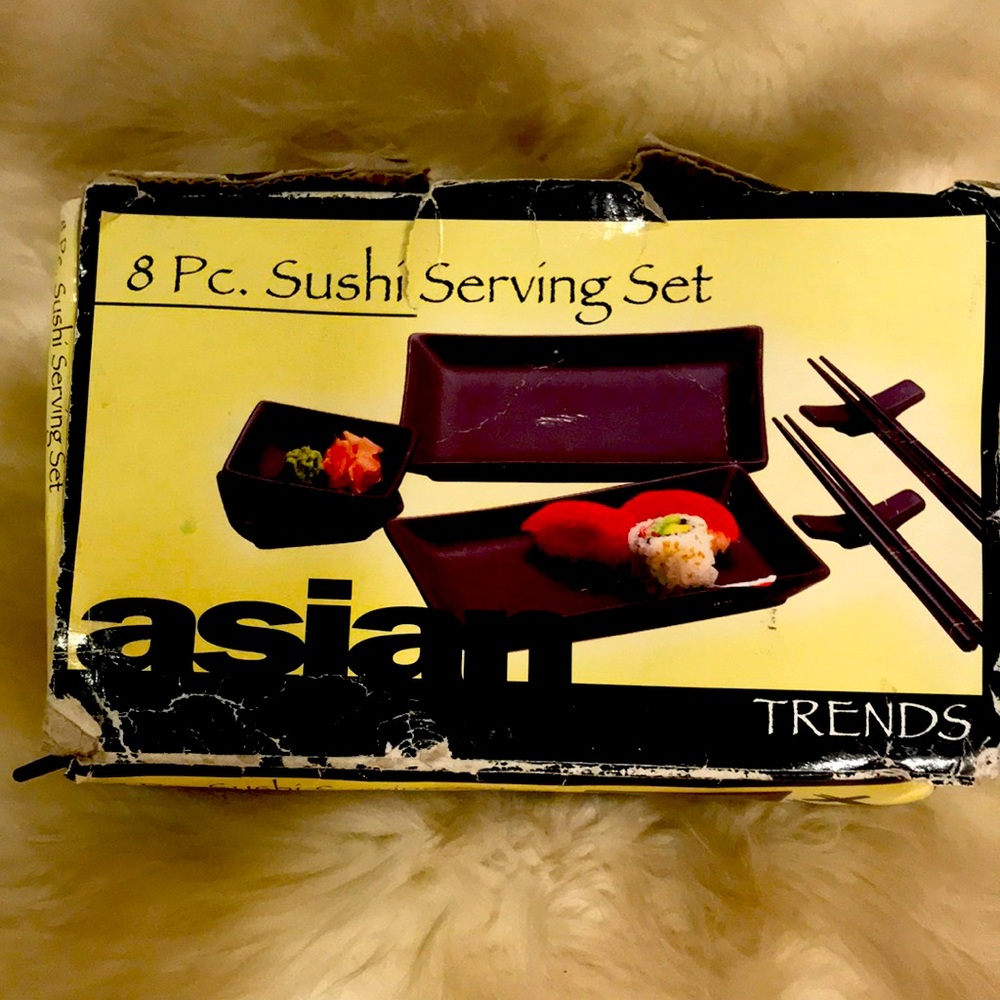 8 Pc Sushi Serving Set